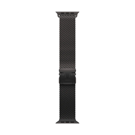 Apple 49mm Milanese Loop Band for Apple Watch 44/45/46/49 mm, Size M, Black